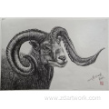 Goat works of pen painting